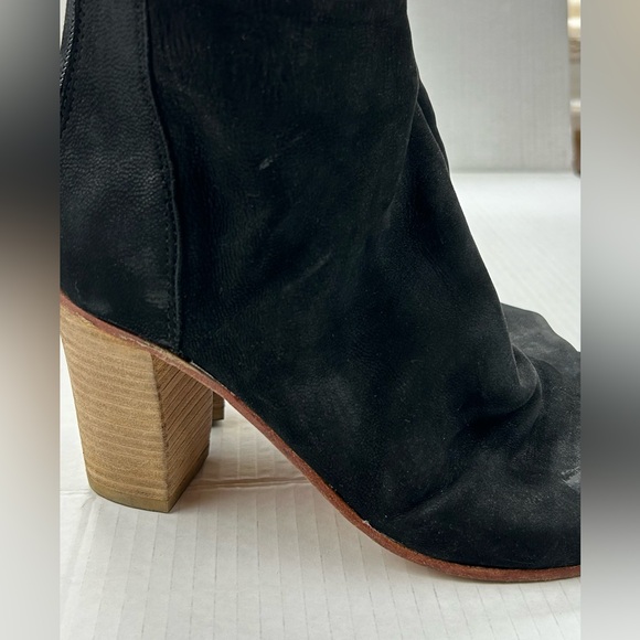 Free people Clearwater sandal peep toe black bootie size 37 (6.5) - Picture 4 of 8